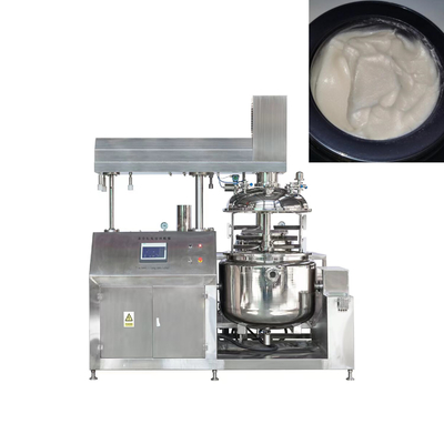 304/316L মিশ্রন ট্যাংক ভ্যাকুয়াম তরল emulsify homogenizer ট্যাংক সঙ্গে বৈদ্যুতিক গরম শরীরের লোশন মুখ ক্রিম তৈরীর মেশিন