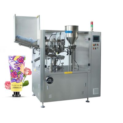 Controlled Automatic Cosmetic Lotions Hand Sanitizer Gel Ointment Skin Care Products Cream Tube Filling Machine Sealing Machine