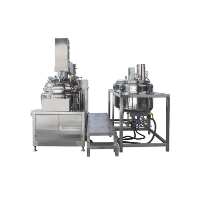 1000L উচ্চ ক্ষমতা ক্রিম তৈরীর মেশিন ভ্যাকুয়াম Homogenizing Emulsifier জেল মিশ্রণ মেশিন