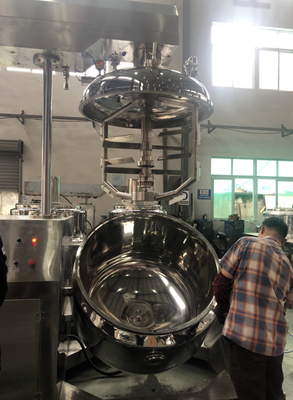 304/316L মিশ্রন ট্যাংক ভ্যাকুয়াম তরল emulsify homogenizer ট্যাংক সঙ্গে বৈদ্যুতিক গরম শরীরের লোশন মুখ ক্রিম তৈরীর মেশিন
