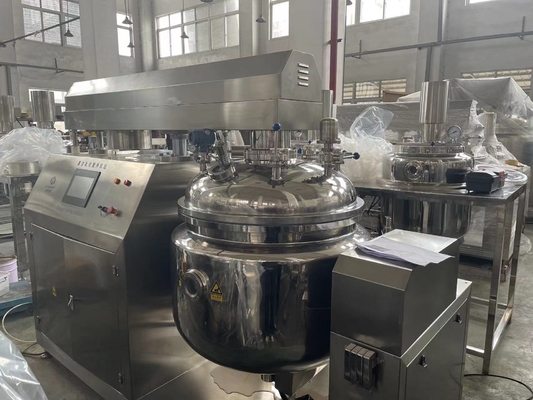 রাসায়নিক তরল সাবান তৈরীর মেশিন homogenizer মিশুক কসমেটিক গরম করার জন্য স্টেইনলেস স্টীল ডাবল জ্যাকেট মিশ্রণ ট্যাংক