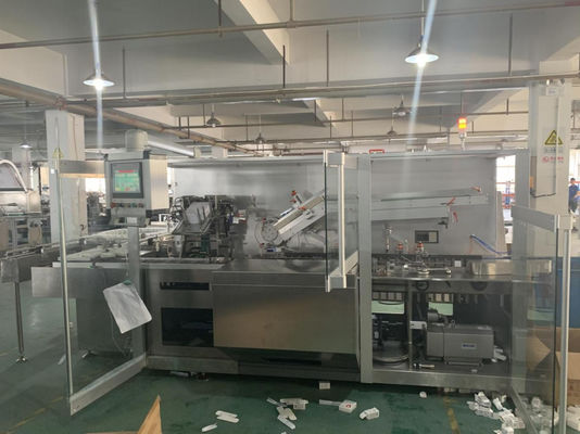 AISI 304 স্বয়ংক্রিয় বক্স প্যাকিং মেশিন PLC নিয়ন্ত্রিত 120 বক্স/মিনিট