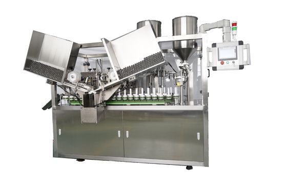 প্লাস্টিকের কম্পোজিট নরম টিউব ভর্তি এবং অভ্যন্তরীণ গরম সিলিং মেশিন হাত ক্রিম জন্য chiller সঙ্গে